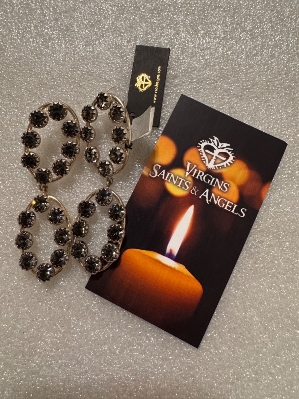 Virgins Saints & Angels VSA - Amulets of Glamour Earrings-Silver Night-Silver